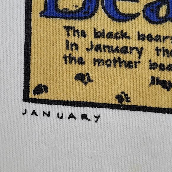 Vintage 1991 Bear Sweatshirt Womens Large 21x23 Cropped USA - Picture 13 of 16